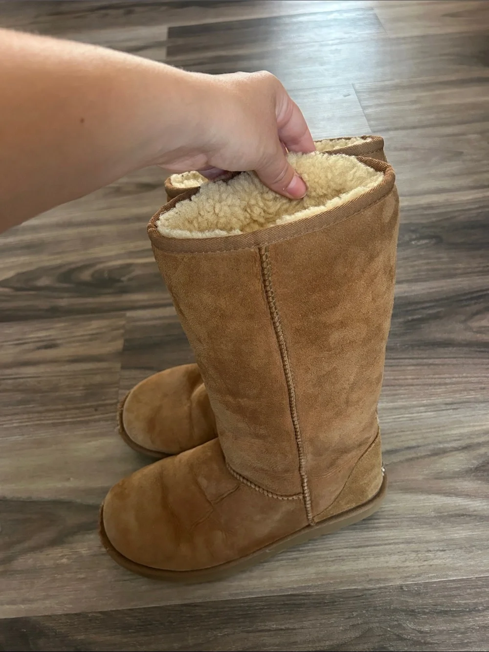 UGG Women's Classic Tall Suede Boots in Chestnut